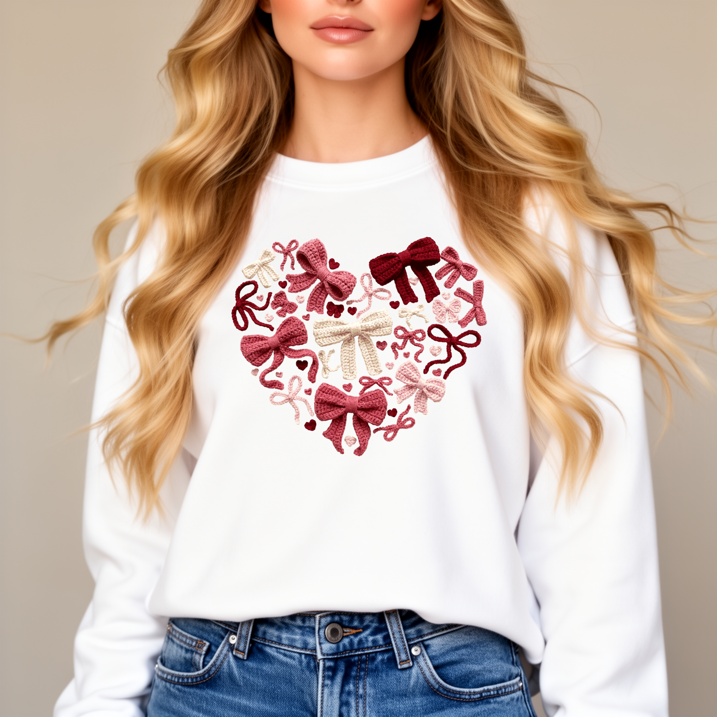 Valentine Bow Heart Top