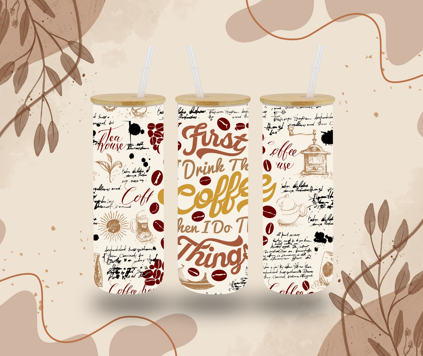 Tall Coffee Glass Can