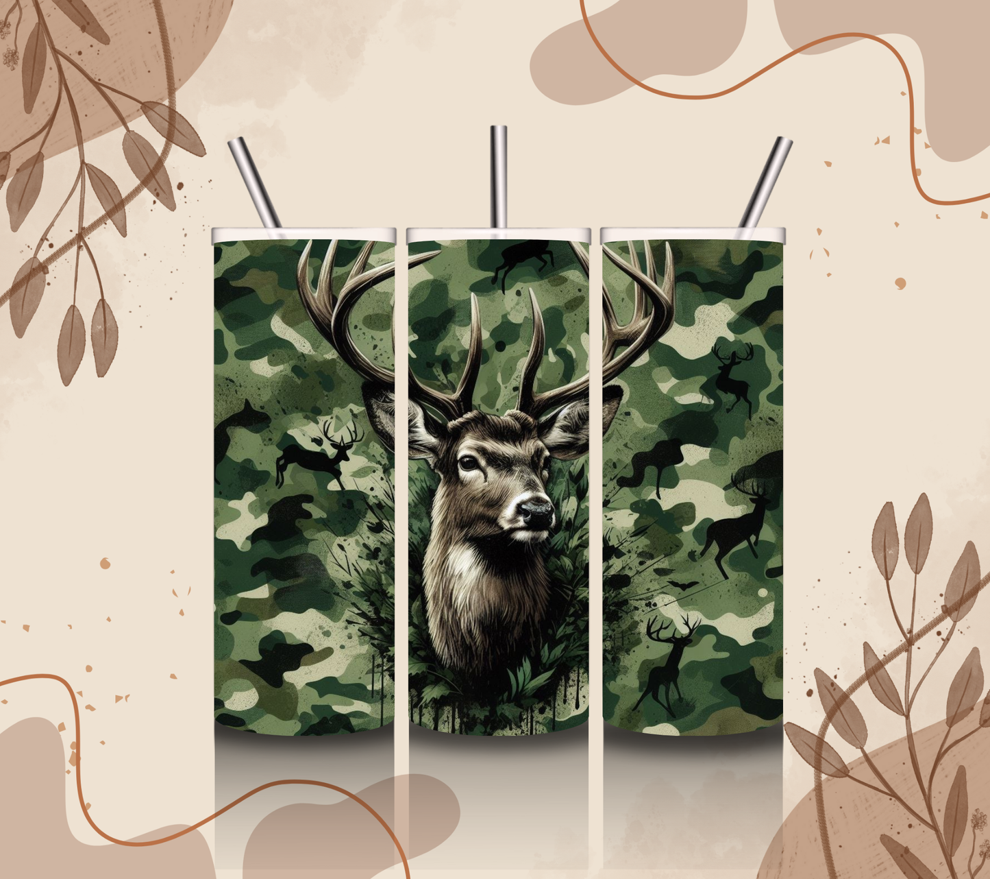 Camo Deer Tumbler
