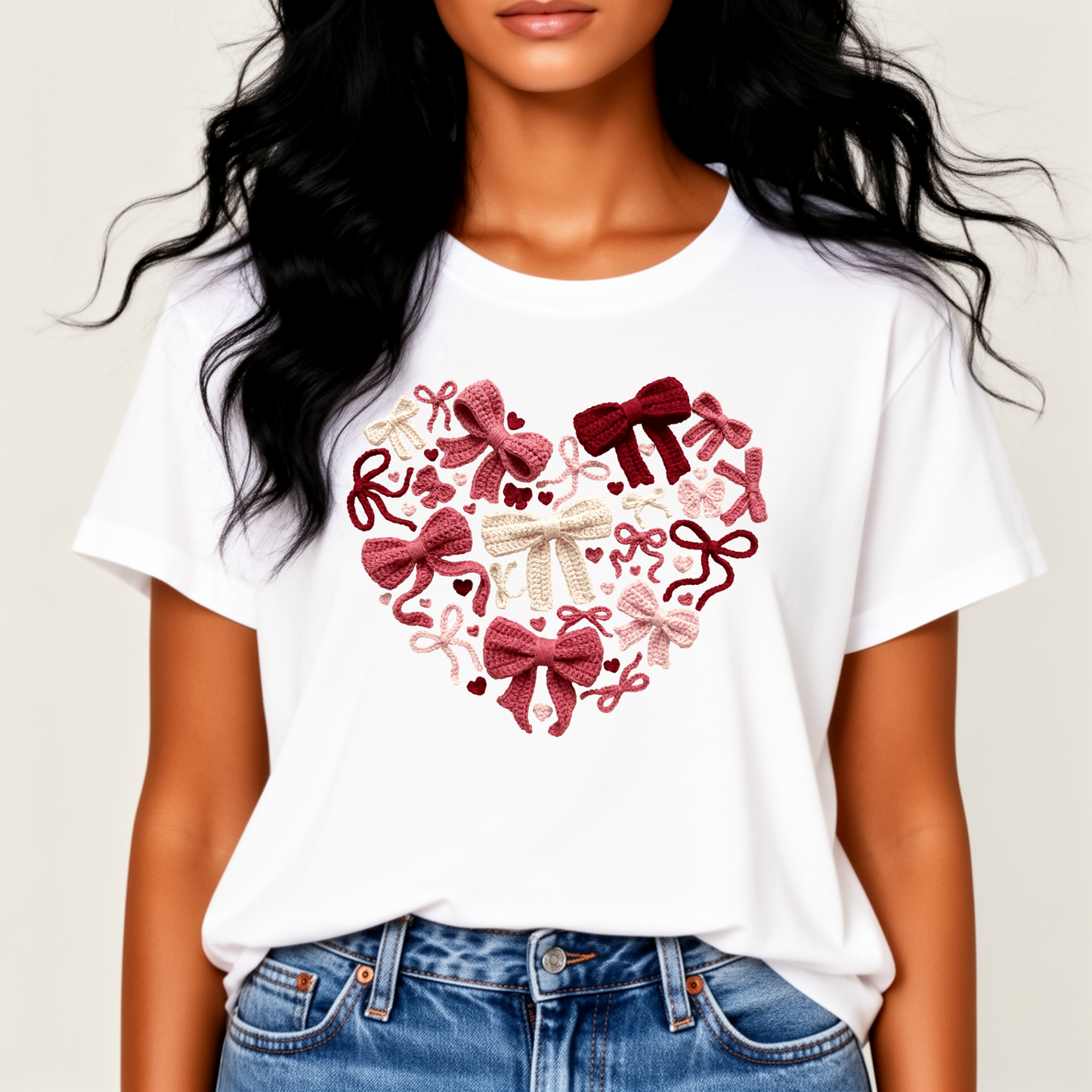 Valentine Bow Heart Top