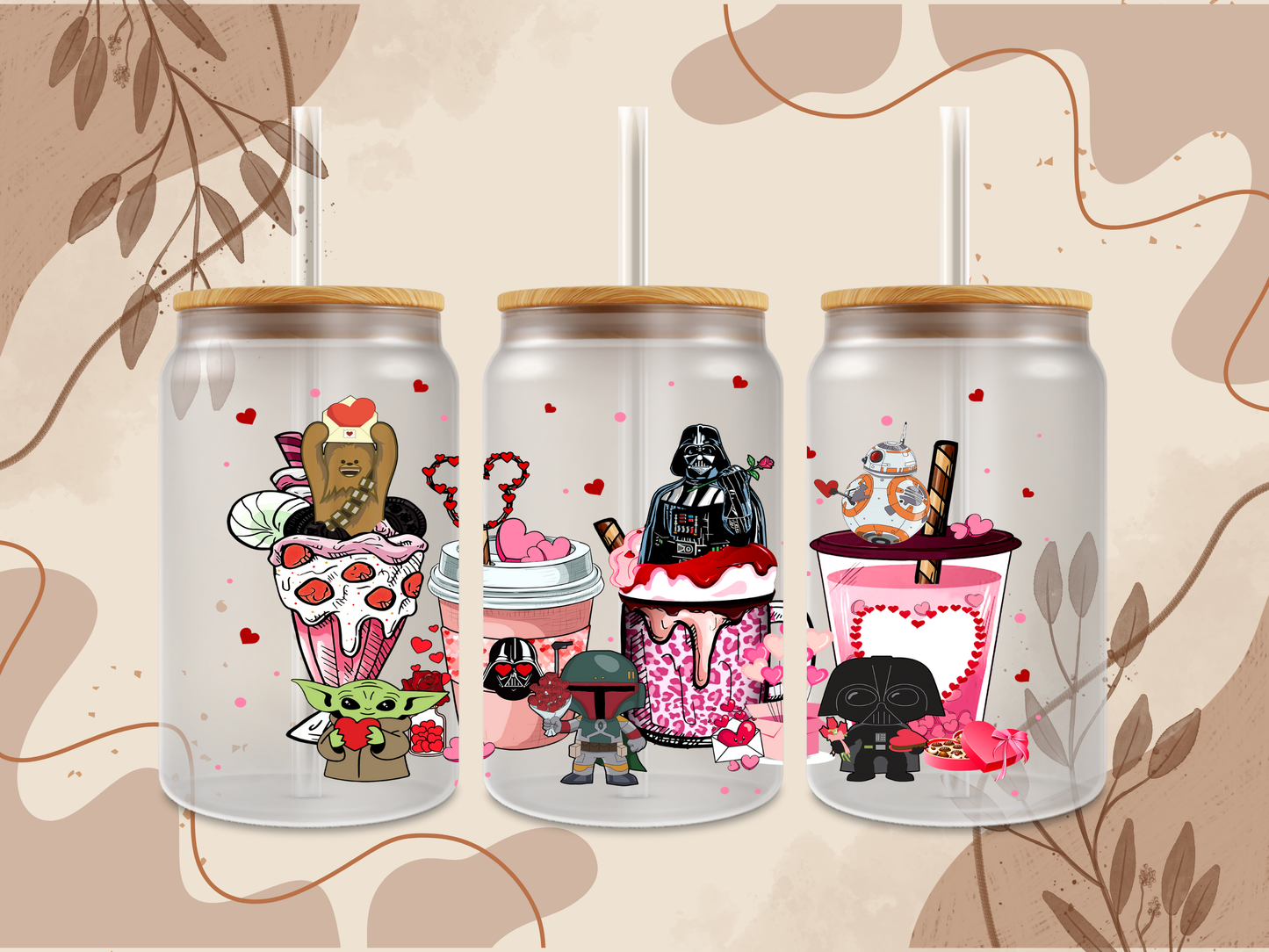 Valentine Galactic Realm Glass Can