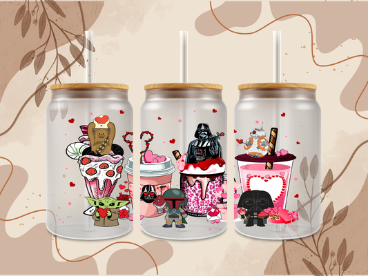 Valentine Galactic Realm Glass Can