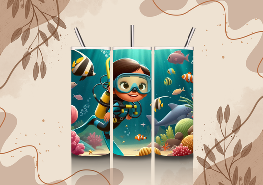 Scuba Girl Mini Tumbler