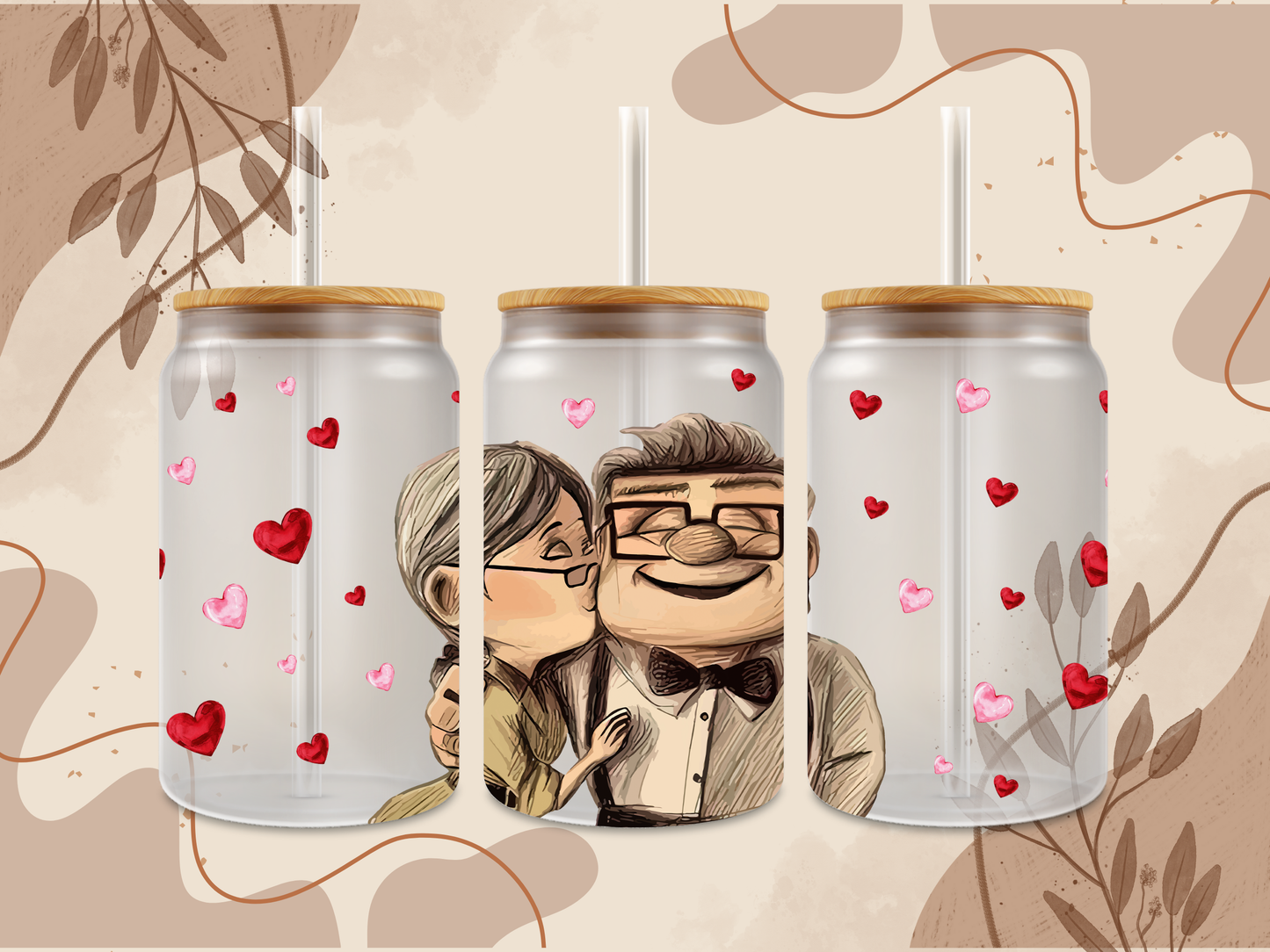 Valentine  Up Glass Can