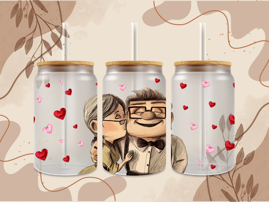 Valentine  Up Glass Can