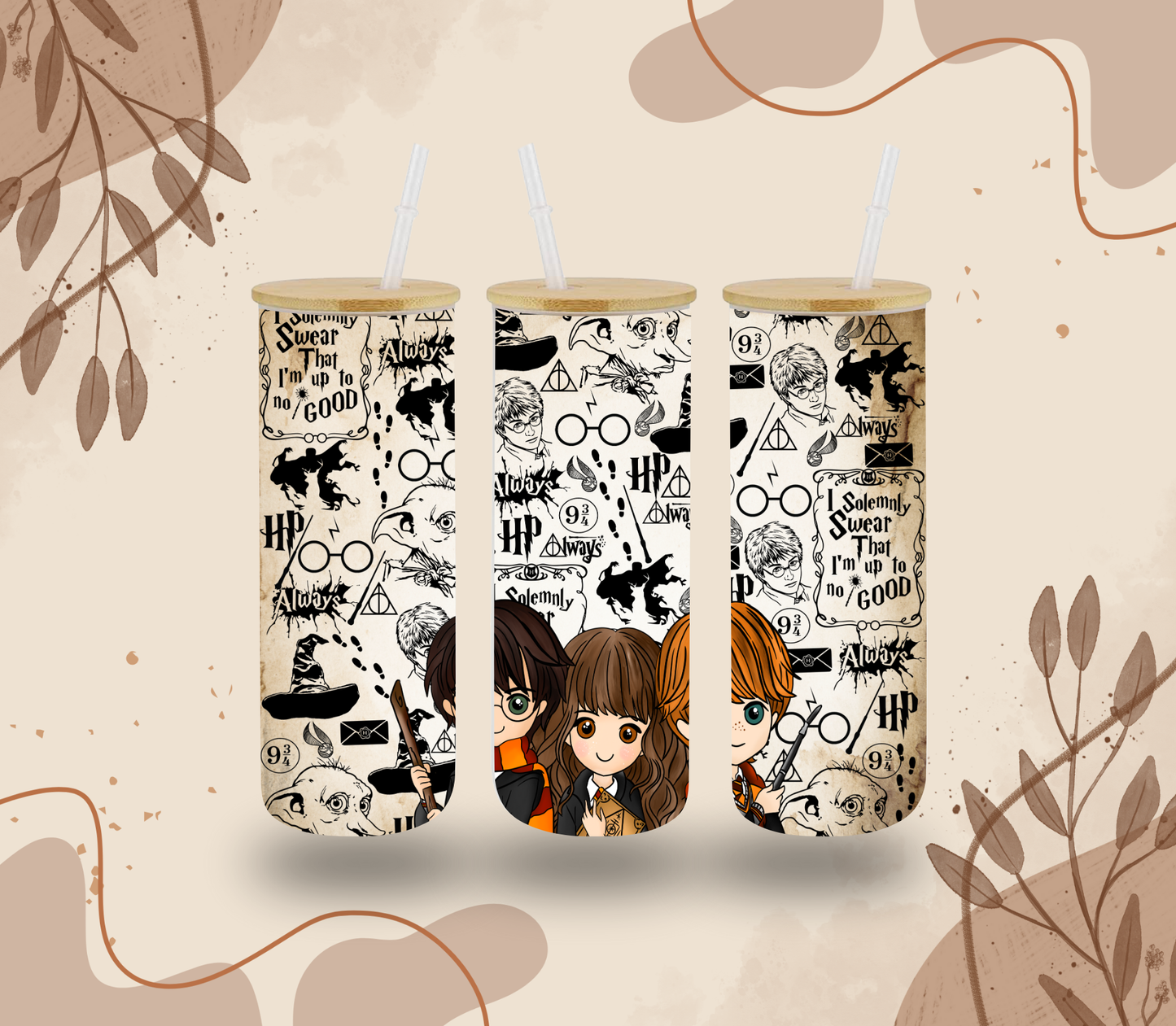 Tall wizard Glass Can